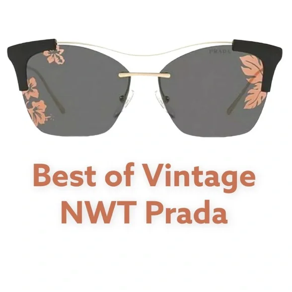 Prada | Accessories | 43 Prada Hibiscus Sunglasses Black  display picture 1